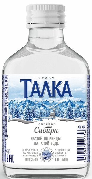 Водка Талка 0,1 л 40%