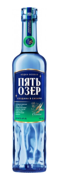 Водка ПЯТЬ ОЗЕР ОСОБАЯ 0,5 л 38%